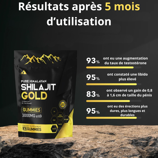 Pure Shilajit Gummies (60 gommes)