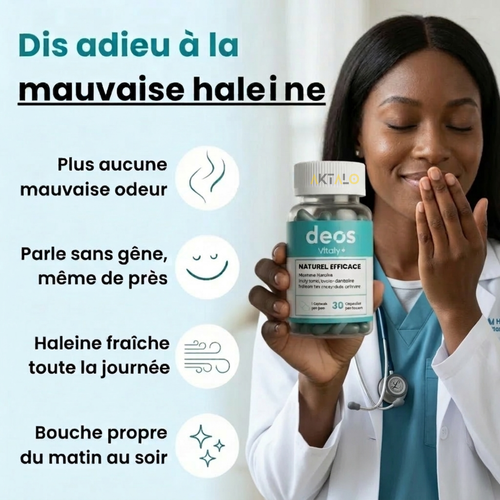 Deos | Complément anti-odeur