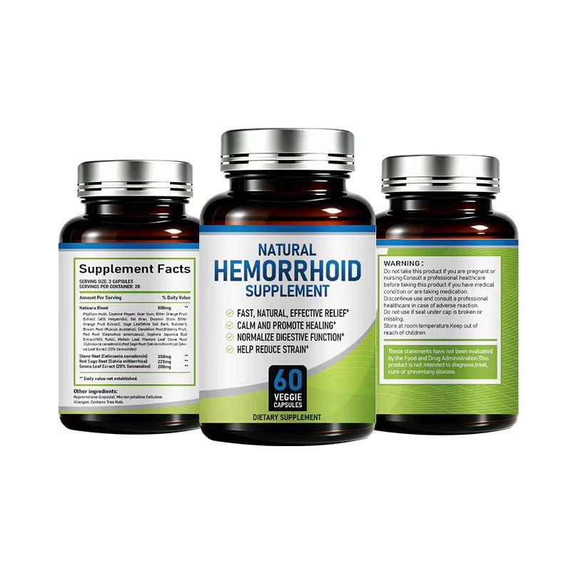 Traitement Naturel Anti-Hémorroïdes | Formule Concentrée 6 Actifs — 20 Jours